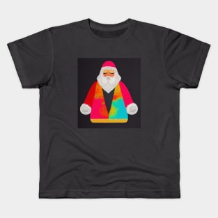 Colorful Santa Vibrant Colors Kids T-Shirt